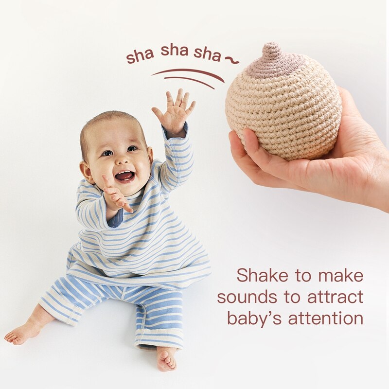 Let's Make 1pc Baby Teether Music Rattles for Kids Handmade Crochet Rattle Toy Breastfeeding Model Babies Gift Children's Toy Let's Make 1pc Baby Teether Music Rattles for Kids Handmade Crochet Rattle Toy Breastfeeding Model Babies Gift Children's Toy