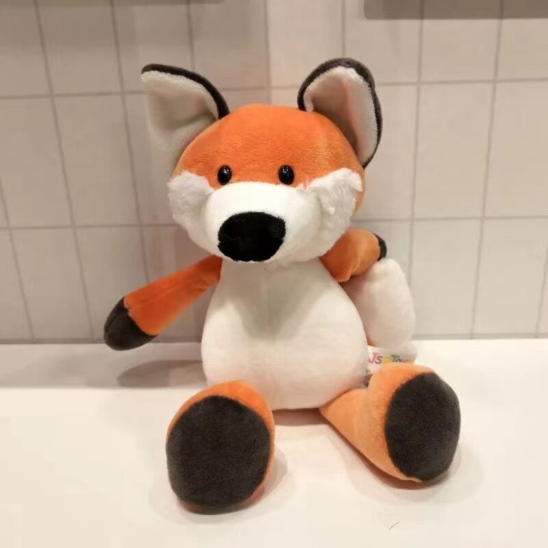 Forest Brothers Doll Lion Tiger Elephant Giraffe Dog Plush Stuffed Toy Children's Doll Birthday Gift Jungle Animal