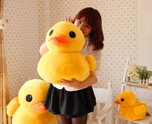 Giant Yellow Duck Plush Duck Stuffed Animals Soft Simulated Ducks Dolls Wholesale Kids Gift Xmas Kawaii Stuffed Duck Plushie