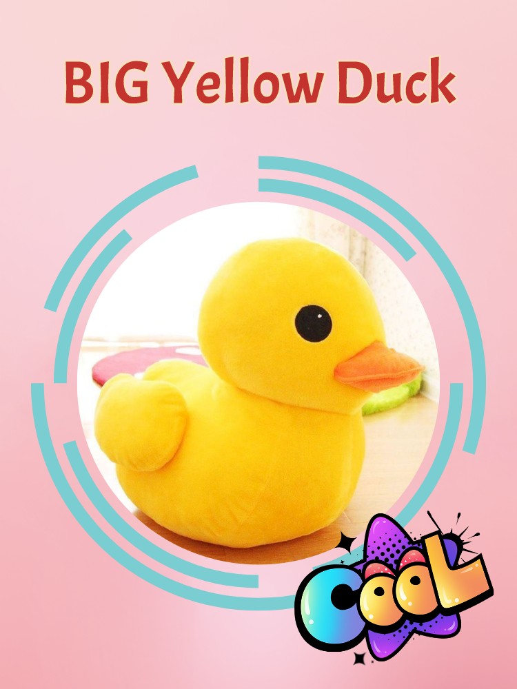 Giant Yellow Duck Plush Duck Stuffed Animals Soft Simulated Ducks Dolls Wholesale Kids Gift Xmas Kawaii Stuffed Duck Plushie