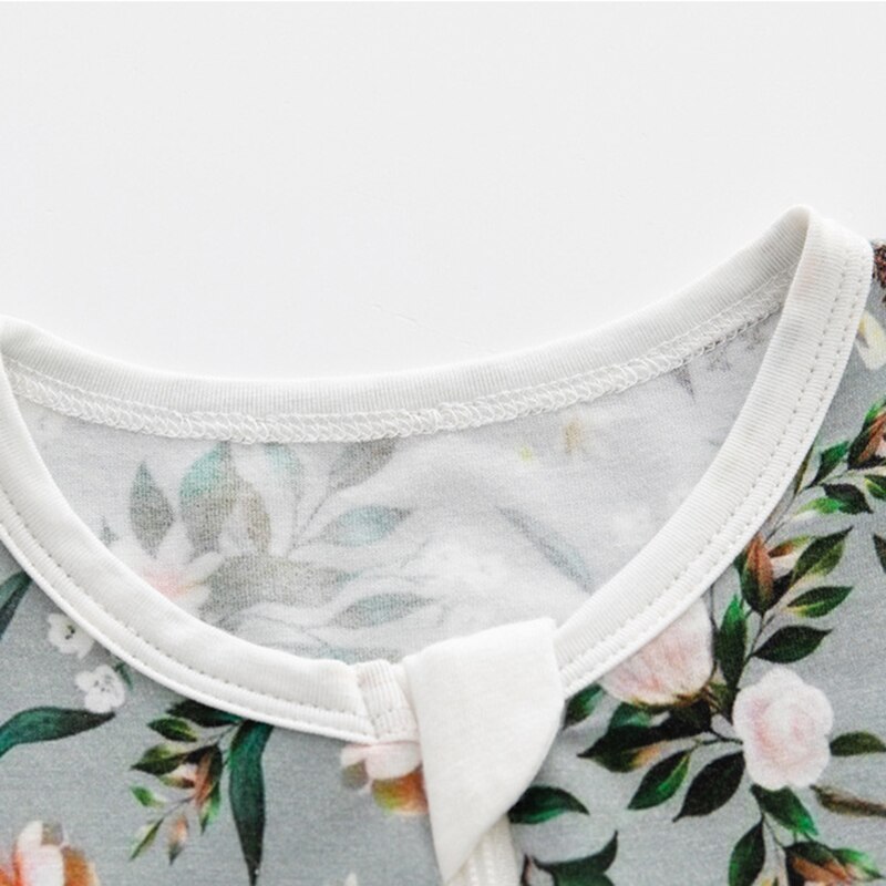 Bamboo Fiber Baby Zippered Romper Printed Baby Boy Girl Clothes Newborn One-piece Bodysuit Baby Onesie Bamboo Baby Clothing