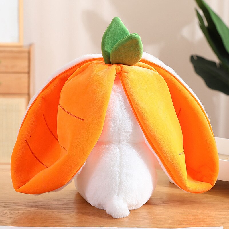 New Cosplay Strawberry Carrot Rabbit Plush Toy Stuffed Creative Bag Into Fruit Transform Baby Cuddly Bunny Plushie Doll for Kids New Cosplay Strawberry Carrot Rabbit Plush Toy Stuffed Creative Bag Into Fruit Transform Baby Cuddly Bunny Plushie Doll for Kids