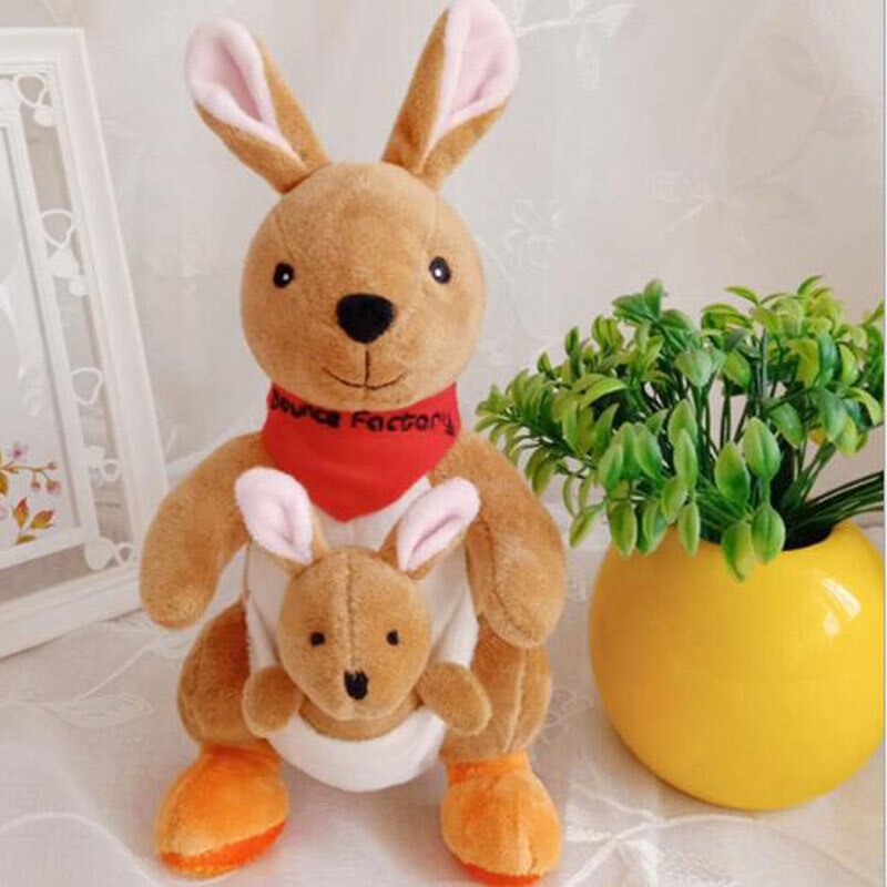 New 26cm/36cm Cute Creative Mother and Child Kangaroo Doll Plush Toy Soft Animal Stuffed Plush Doll For Baby Gift