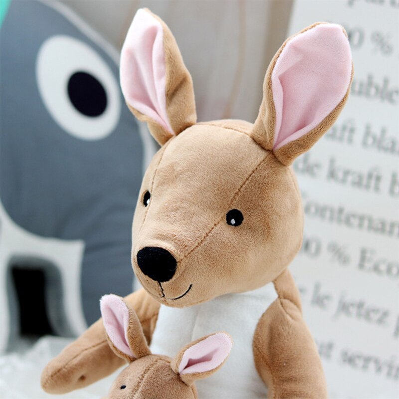 New 26cm/36cm Cute Creative Mother and Child Kangaroo Doll Plush Toy Soft Animal Stuffed Plush Doll For Baby Gift