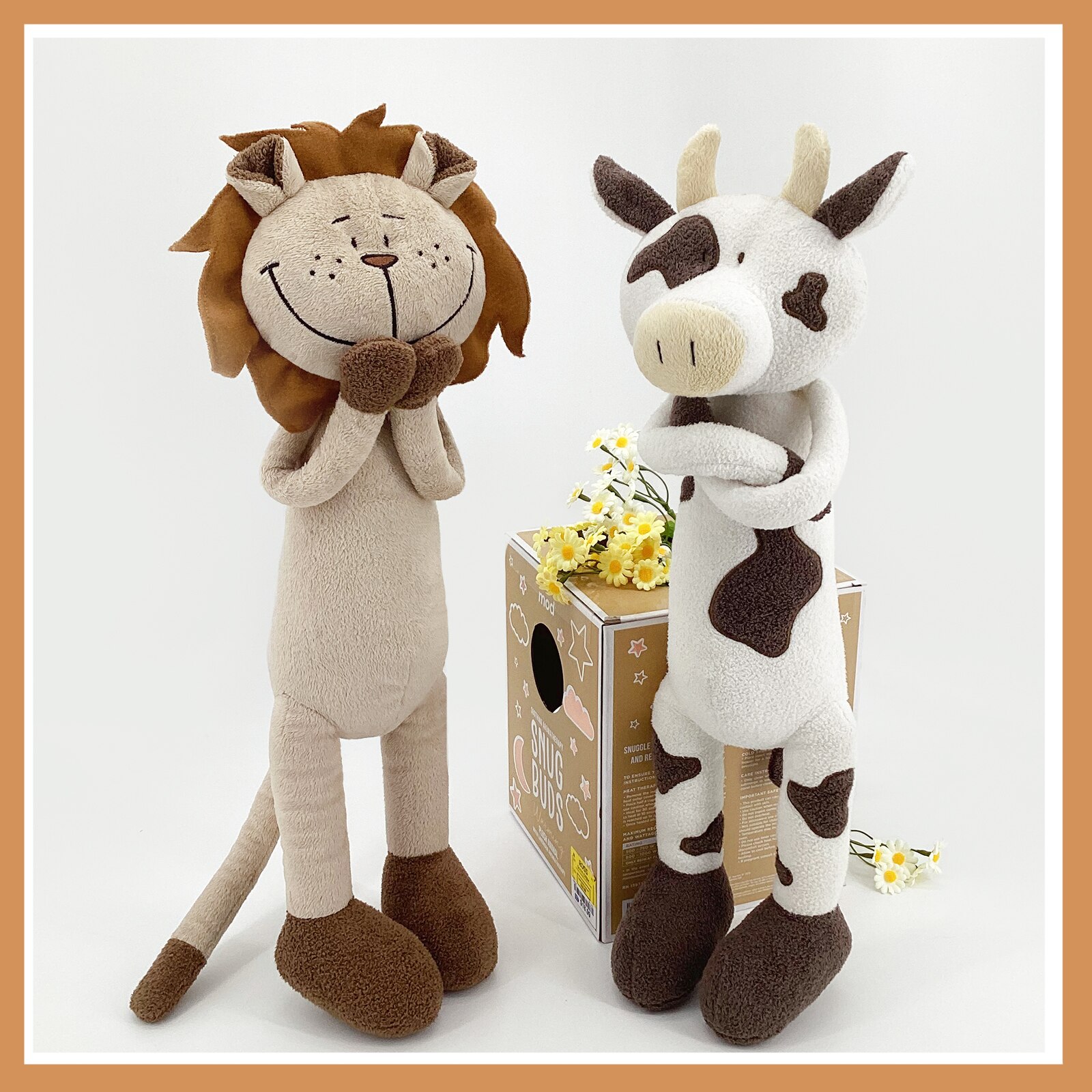 Toys for Children Animal Crossing Cute Cartoon Cattle and Lion Plush Toy Creative Plush TOY Doll Children's Holiday Gifts Decor