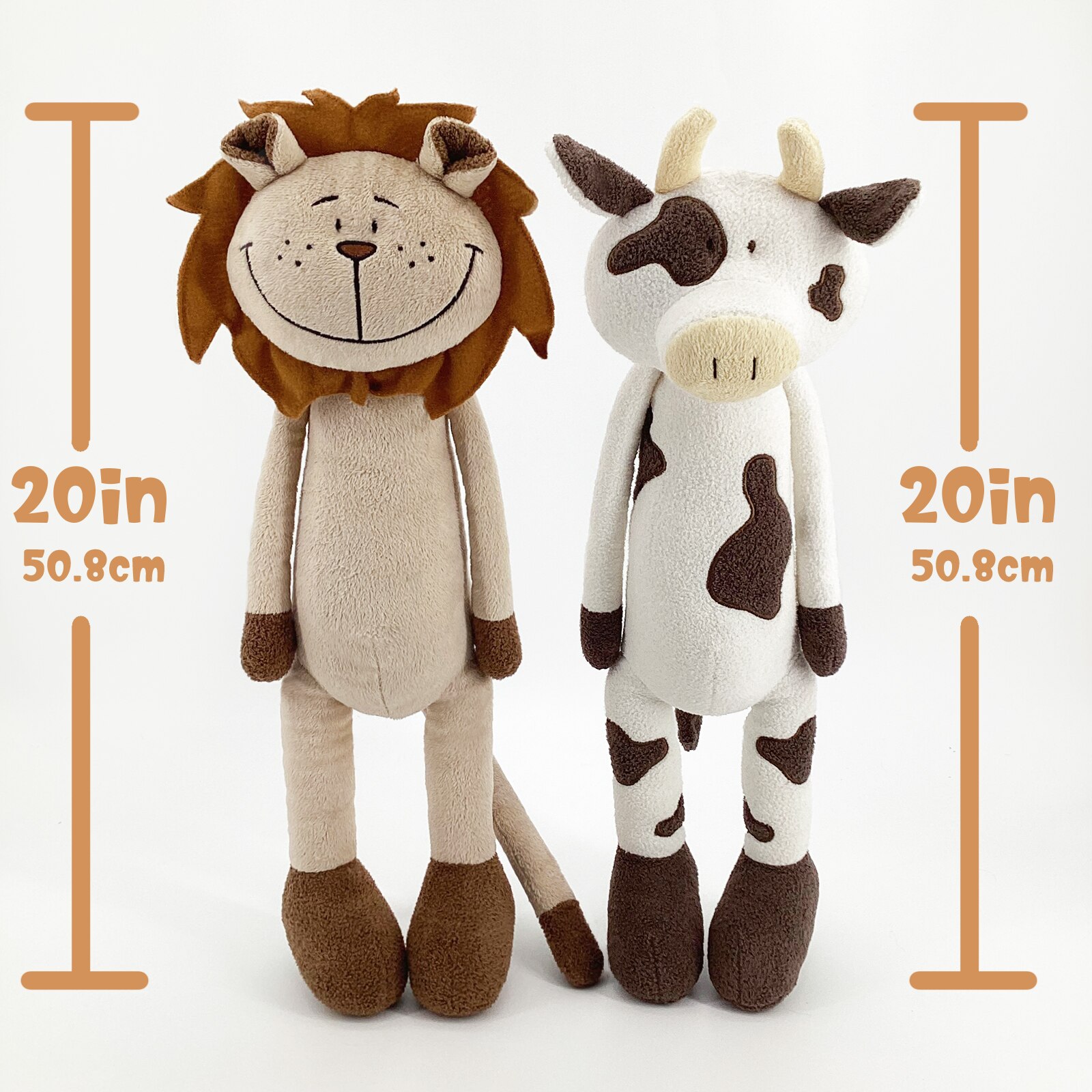 Toys for Children Animal Crossing Cute Cartoon Cattle and Lion Plush Toy Creative Plush TOY Doll Children's Holiday Gifts Decor