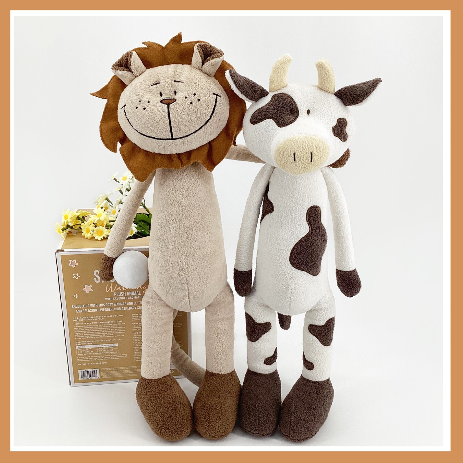 Toys for Children Animal Crossing Cute Cartoon Cattle and Lion Plush Toy Creative Plush TOY Doll Children's Holiday Gifts Decor