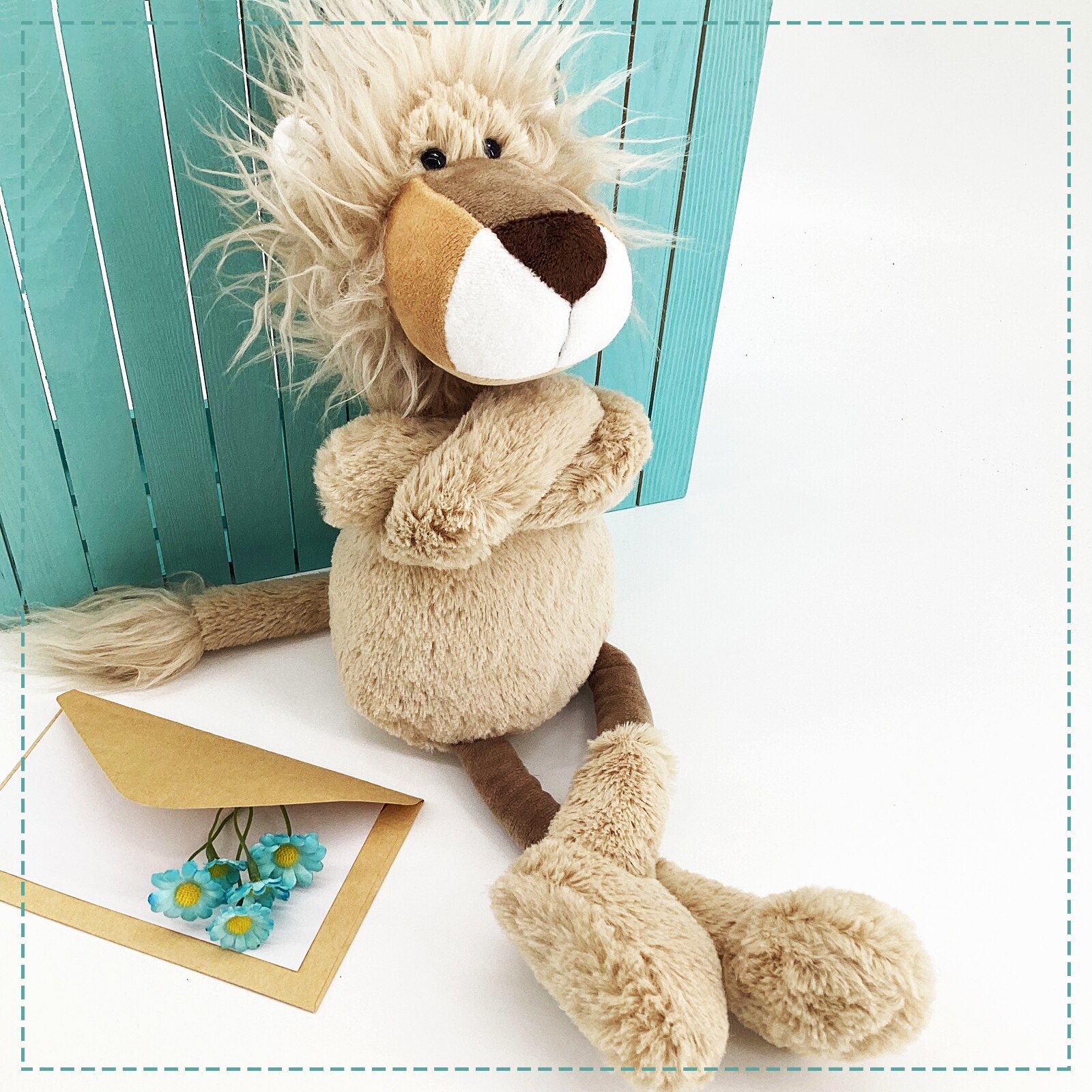 Nice Stuffed Lion High Quality Cute Lion 45cm The Plush Toys Soft Stuffed Animals doll Educational Toys For Children