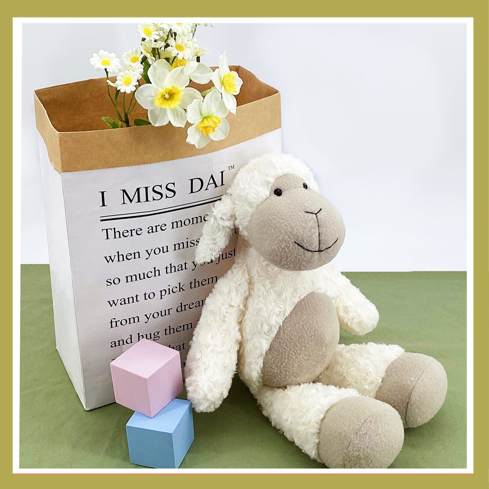 40cm Sheep Alpaca Plush Doll Cute Animal Doll Soft Cotton Stuffed Doll Children's Plush Toy Sleeping Partner Birthday Gift