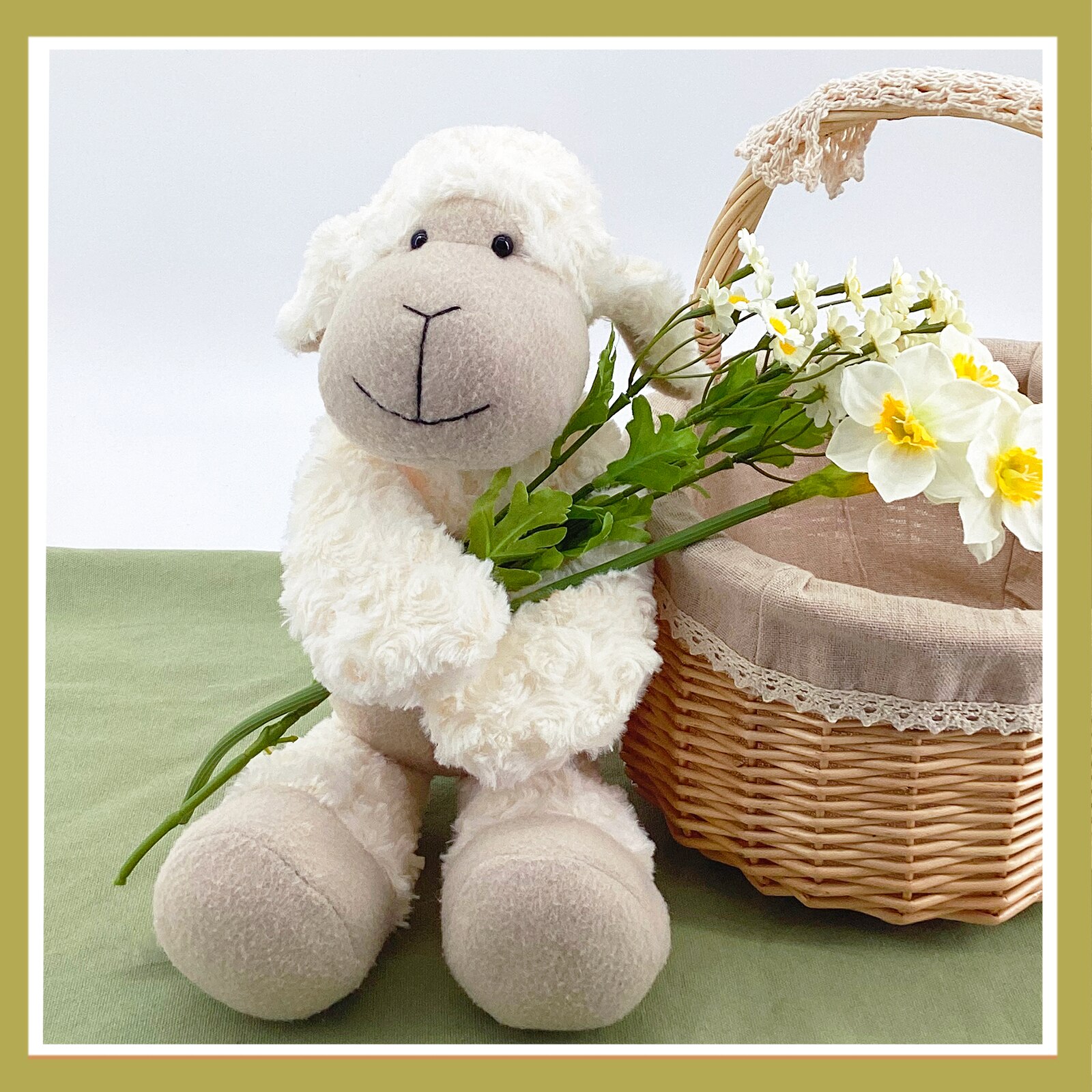 40cm Sheep Alpaca Plush Doll Cute Animal Doll Soft Cotton Stuffed Doll Children's Plush Toy Sleeping Partner Birthday Gift