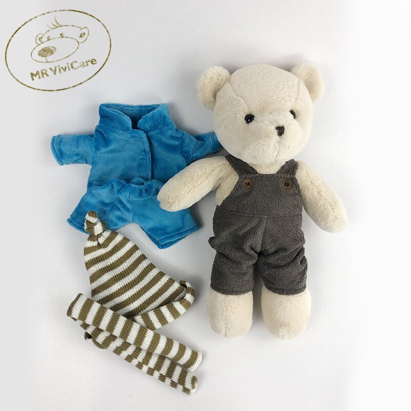 1pc 32cm Stuffed High Quality Classic Teddy Bear Plush Toys Cute Bear With Overalls And Pajamas Dolls Lovely Gift For Girls 1pc 32cm Stuffed High Quality Classic Teddy Bear Plush Toys Cute Bear With Overalls And Pajamas Dolls Lovely Gift For Girls
