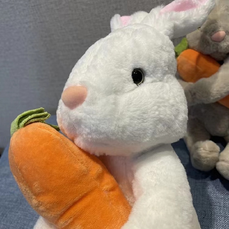 Rabbit Plush Toy With Simulation Carrot Kawaii Bunny Plushies Doll New Design Soft Rabbit Stuffed Animal Toys For Children Gifts Rabbit Plush Toy With Simulation Carrot Kawaii Bunny Plushies Doll New Design Soft Rabbit Stuffed Animal Toys For Children Gifts