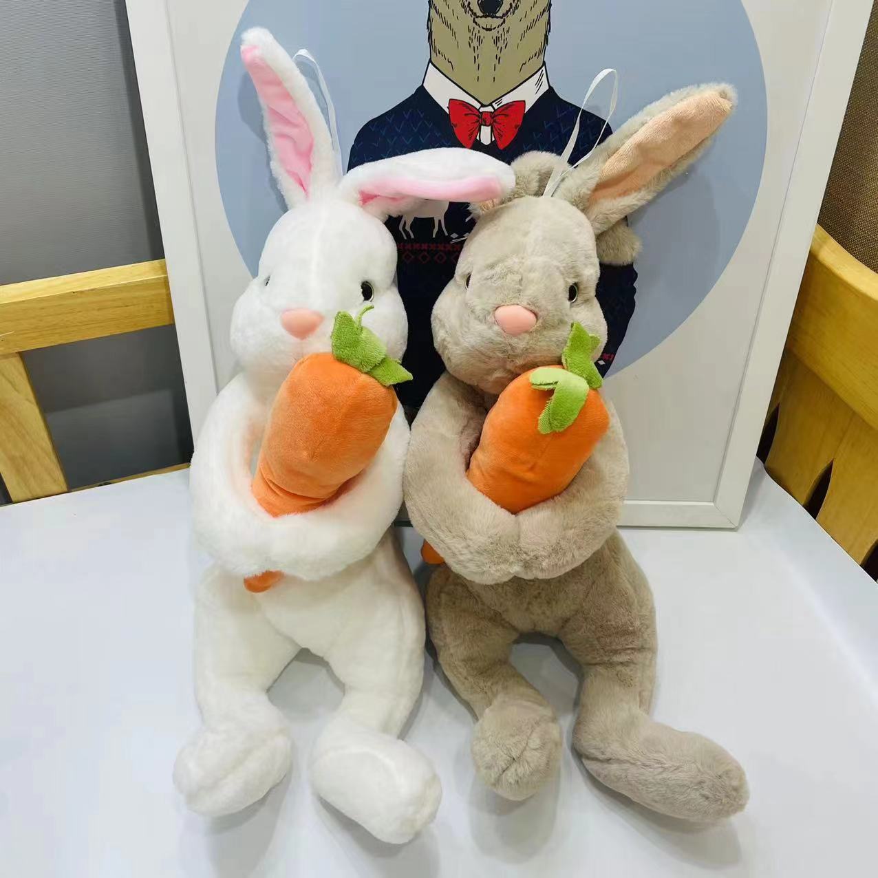 Rabbit Plush Toy With Simulation Carrot Kawaii Bunny Plushies Doll New Design Soft Rabbit Stuffed Animal Toys For Children Gifts Rabbit Plush Toy With Simulation Carrot Kawaii Bunny Plushies Doll New Design Soft Rabbit Stuffed Animal Toys For Children Gifts