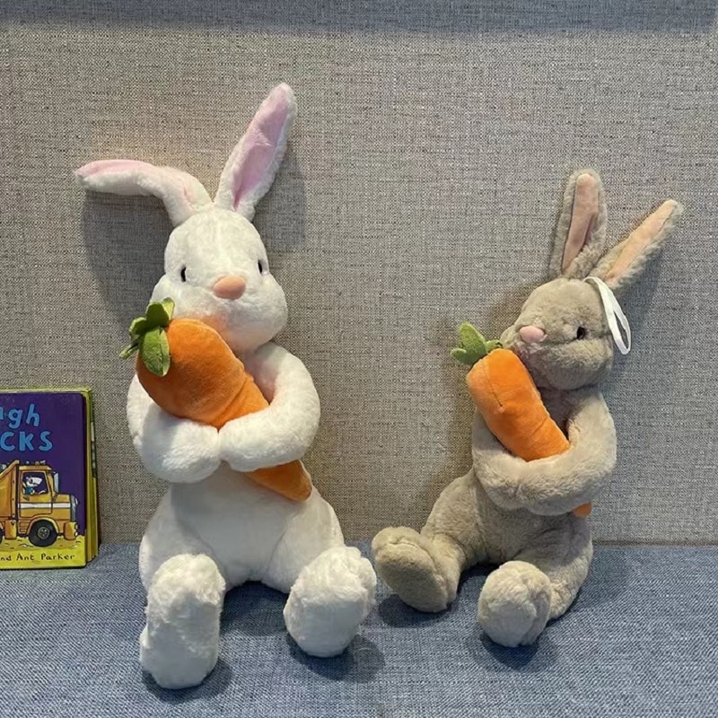 Rabbit Plush Toy With Simulation Carrot Kawaii Bunny Plushies Doll New Design Soft Rabbit Stuffed Animal Toys For Children Gifts Rabbit Plush Toy With Simulation Carrot Kawaii Bunny Plushies Doll New Design Soft Rabbit Stuffed Animal Toys For Children Gifts