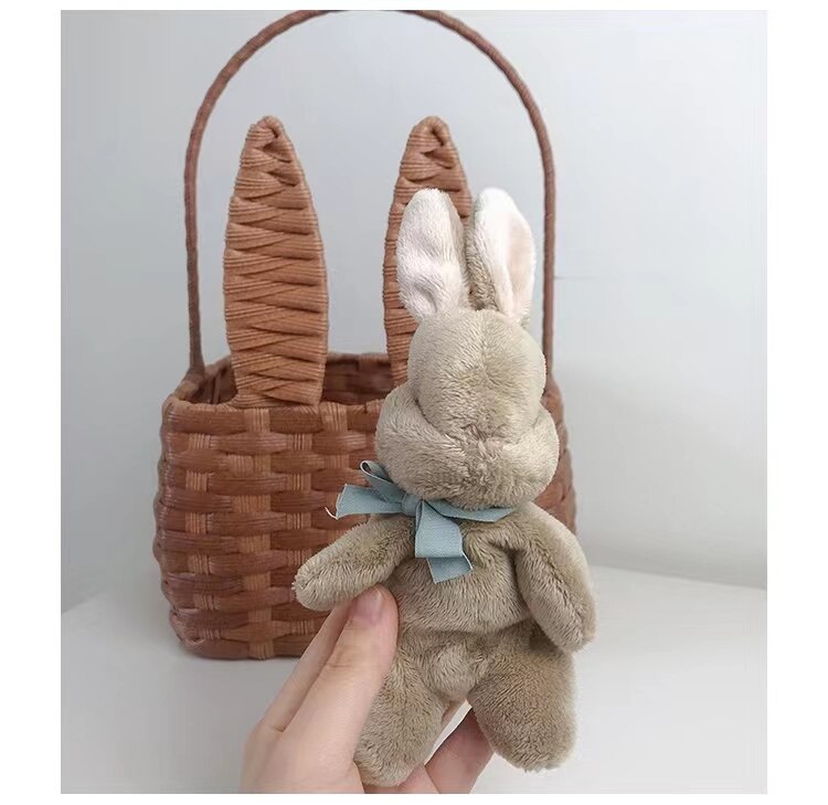 Kawaii Bunny Plushies with Colorbox Cute Handmad Rabbit Stuffed Toys For Newborn Baby Soft Bunny Dolls Gift For Easter Christmas