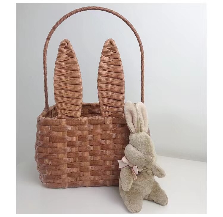 Kawaii Bunny Plushies with Colorbox Cute Handmad Rabbit Stuffed Toys For Newborn Baby Soft Bunny Dolls Gift For Easter Christmas