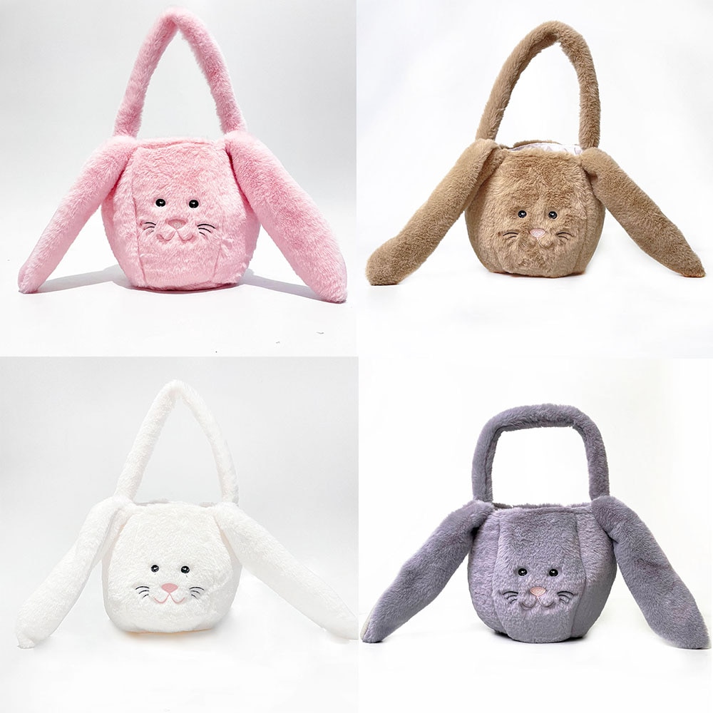 1pc Easter Bunny Basket Plush Buckets Eggs Candy Decor Plush Easter Bunny Basket for Kids Boys Girls Easter Bucket with Long Ear 1pc Easter Bunny Basket Plush Buckets Eggs Candy Decor Plush Easter Bunny Basket for Kids Boys Girls Easter Bucket with Long Ear