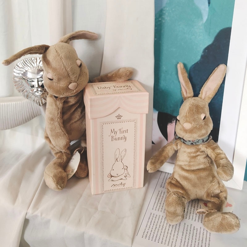 Kawaii Baby Rabbit Stuffed Toys For Infant Cute Cuddling Sleeping Animal Dolls for Kid Handmade Soft Rabbit Plushie Easter Gifts Kawaii Baby Rabbit Stuffed Toys For Infant Cute Cuddling Sleeping Animal Dolls for Kid Handmade Soft Rabbit Plushie Easter Gifts