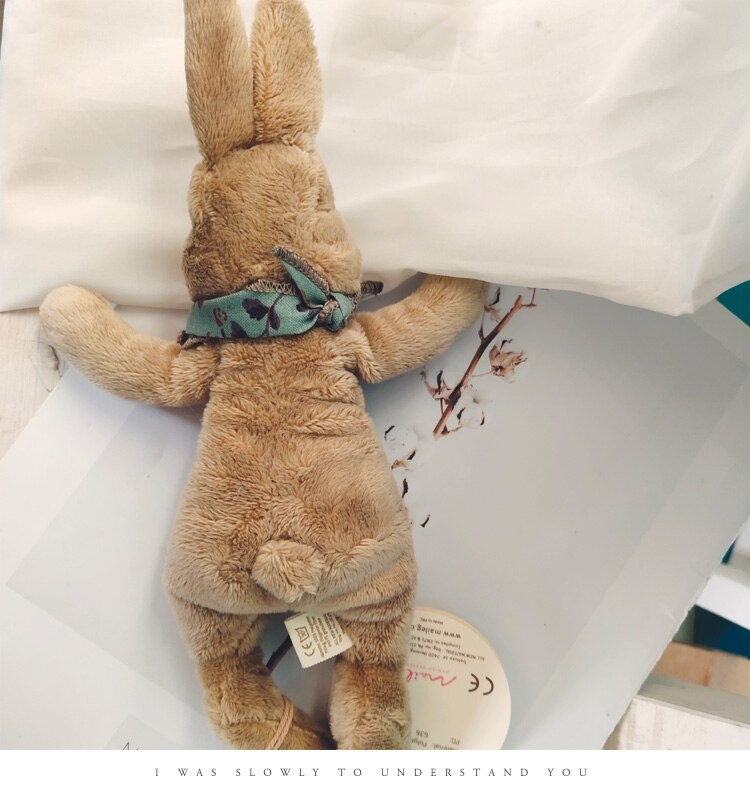 Kawaii Baby Rabbit Stuffed Toys For Infant Cute Cuddling Sleeping Animal Dolls for Kid Handmade Soft Rabbit Plushie Easter Gifts