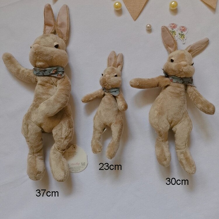 Kawaii Baby Rabbit Stuffed Toys For Infant Cute Cuddling Sleeping Animal Dolls for Kid Handmade Soft Rabbit Plushie Easter Gifts