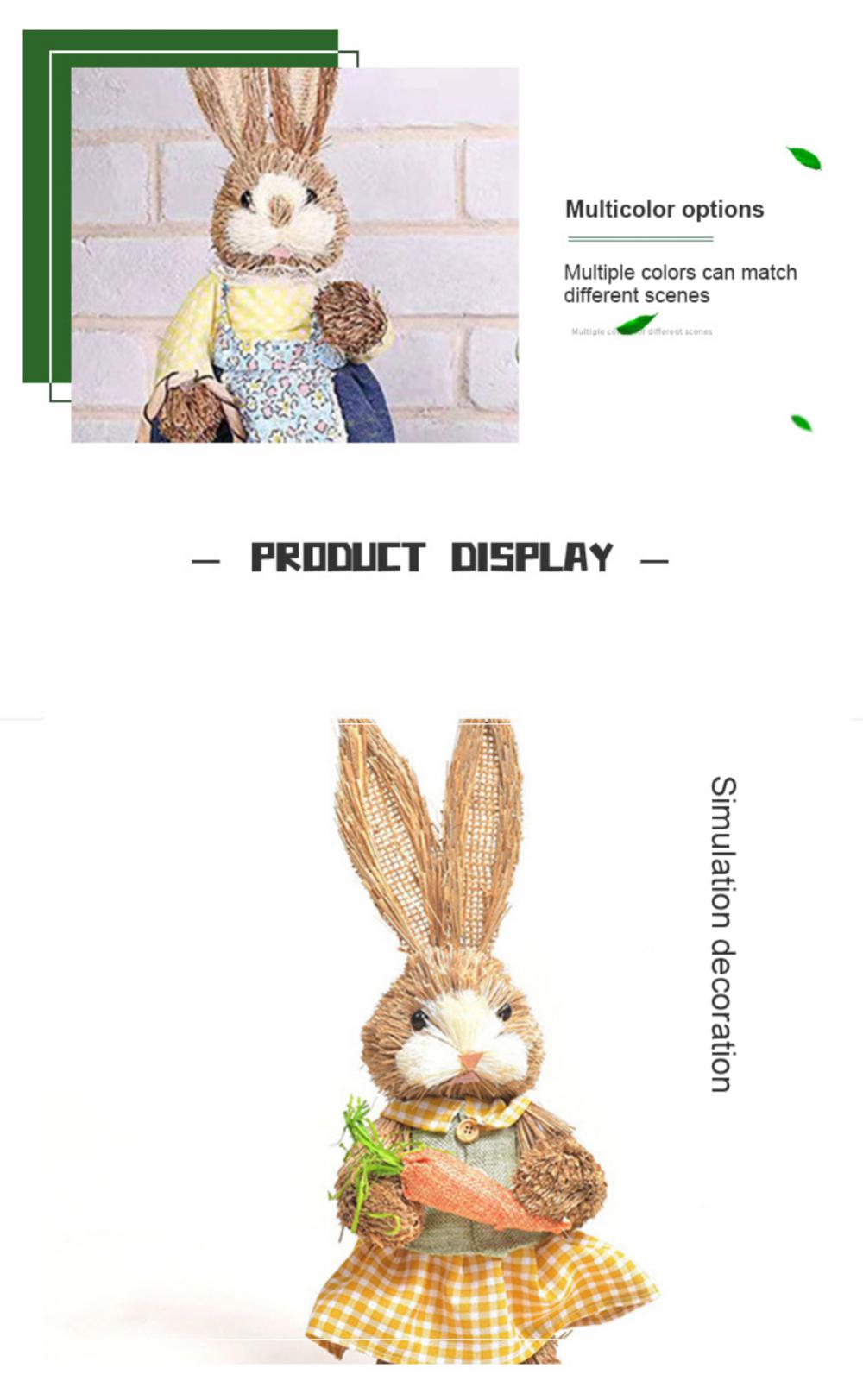 2023 Easter Bunny Craft Gnomes Doll Cute Cartoon Easter Rabbit Faceless Toy Home Room Festival Decor Ornaments Photography Props