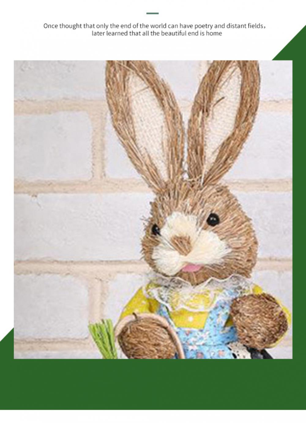 2023 Easter Bunny Craft Gnomes Doll Cute Cartoon Easter Rabbit Faceless Toy Home Room Festival Decor Ornaments Photography Props