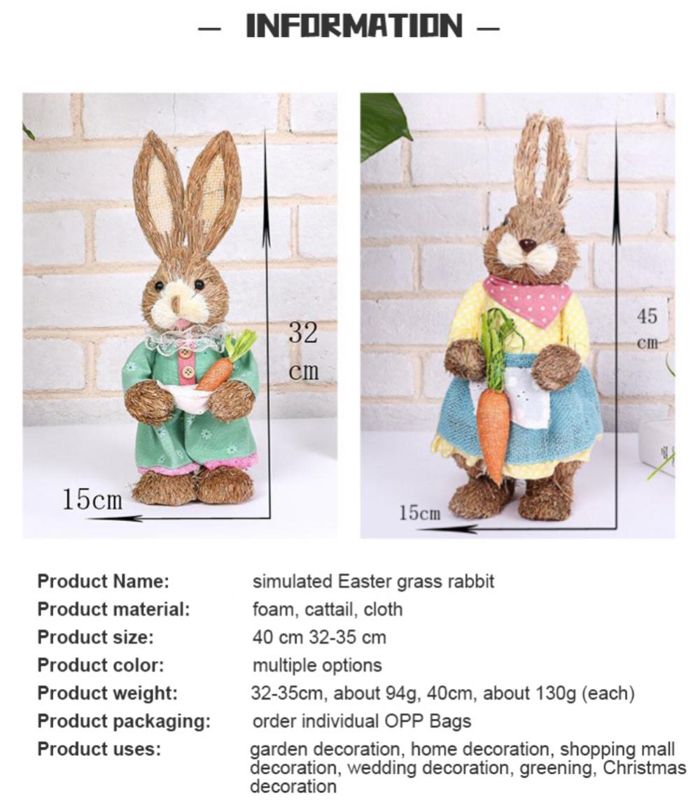 2023 Easter Bunny Craft Gnomes Doll Cute Cartoon Easter Rabbit Faceless Toy Home Room Festival Decor Ornaments Photography Props
