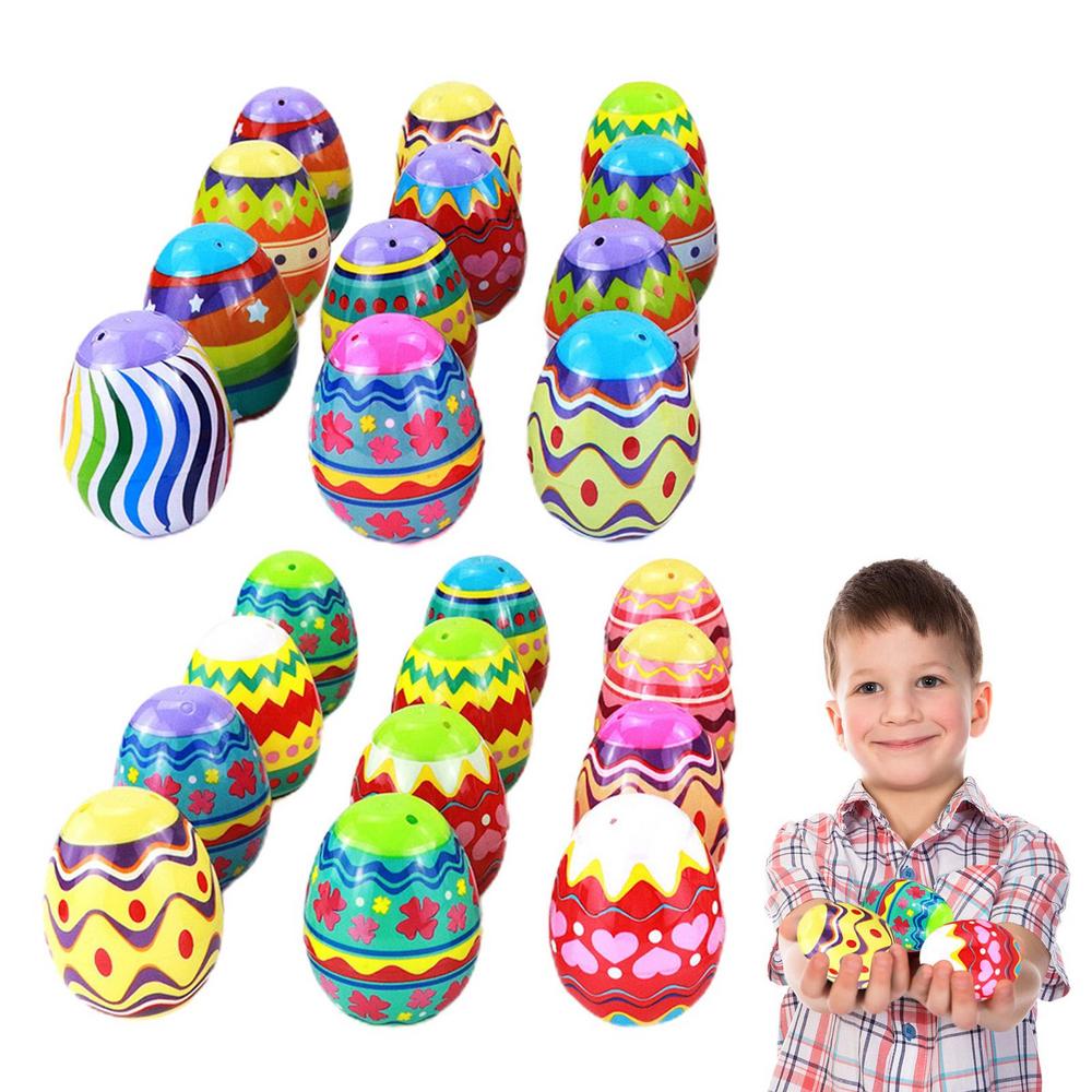 24 adet &ccedil;ocuk paskalya yumurta seti doldurulabilir şeker &ccedil;ikolata paskalya renkli yumurta &ccedil;ocuk oyuncakları &ouml;d&uuml;l tatil hediyeler paskalya dekorasyonu 2023