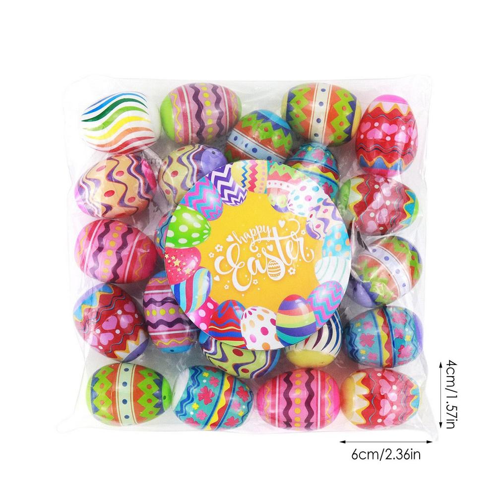 24 adet &ccedil;ocuk paskalya yumurta seti doldurulabilir şeker &ccedil;ikolata paskalya renkli yumurta &ccedil;ocuk oyuncakları &ouml;d&uuml;l tatil hediyeler paskalya dekorasyonu 2023