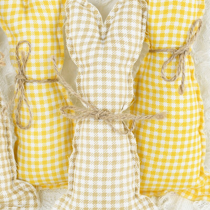 Yeni paskalya dekorasyonu bez sanat tavşan s&uuml;sleri paskalya tavşanı tatil parti &ccedil;ocuk oyuncakları hediyeler dekorasyon DIY Craft ev gere&ccedil;leri