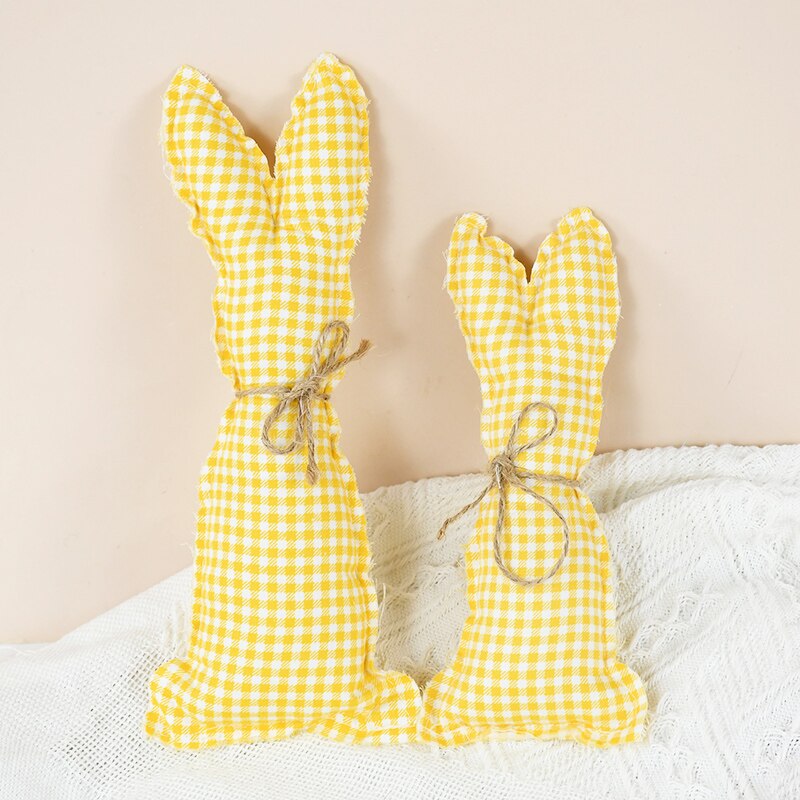 Yeni paskalya dekorasyonu bez sanat tavşan s&uuml;sleri paskalya tavşanı tatil parti &ccedil;ocuk oyuncakları hediyeler dekorasyon DIY Craft ev gere&ccedil;leri