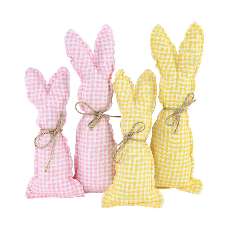 Yeni paskalya dekorasyonu bez sanat tavşan s&uuml;sleri paskalya tavşanı tatil parti &ccedil;ocuk oyuncakları hediyeler dekorasyon DIY Craft ev gere&ccedil;leri