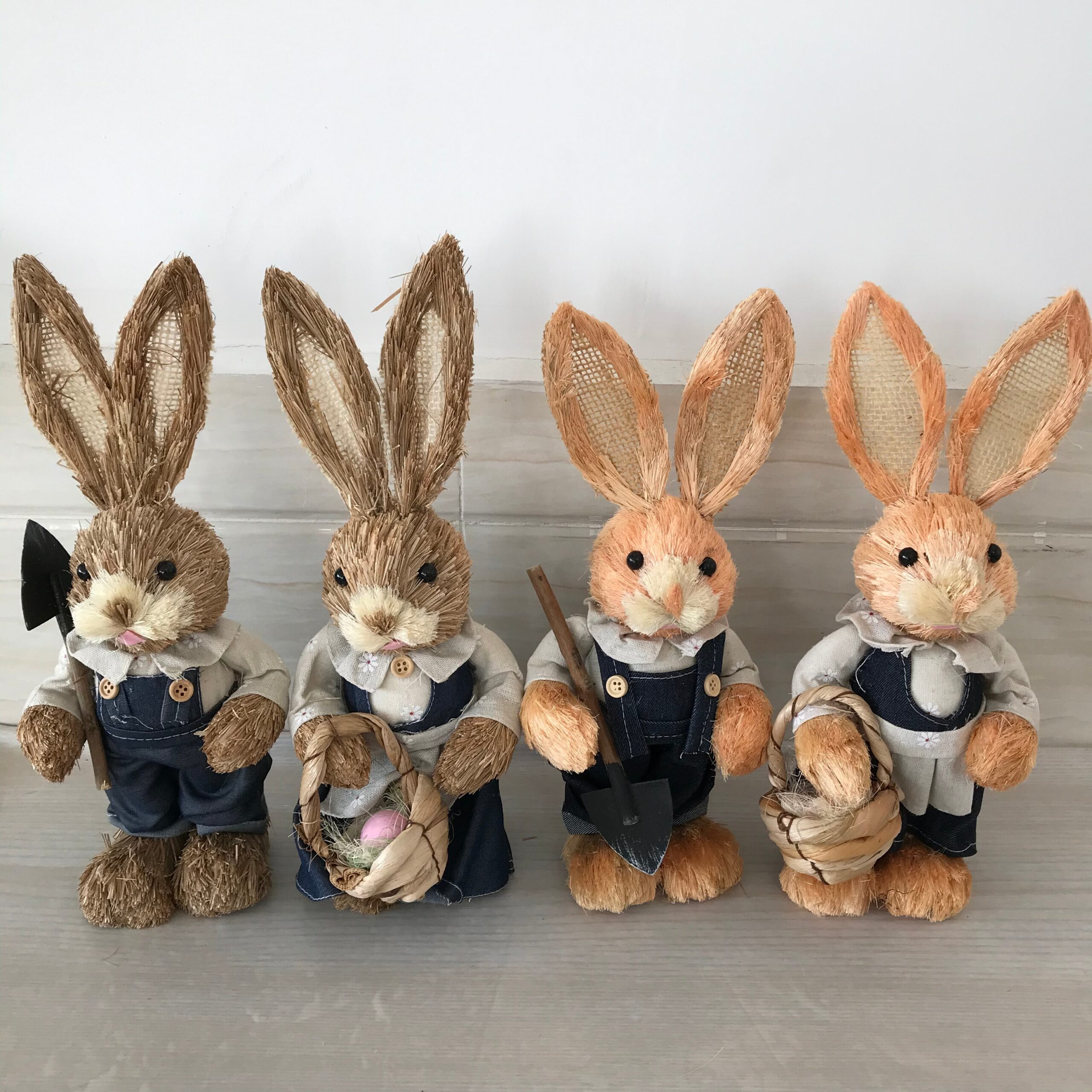 Saman tavşan lacivert Denim, pencere s&uuml;sleri, yılbaşı hediyeleri, paskalya s&uuml;sleri