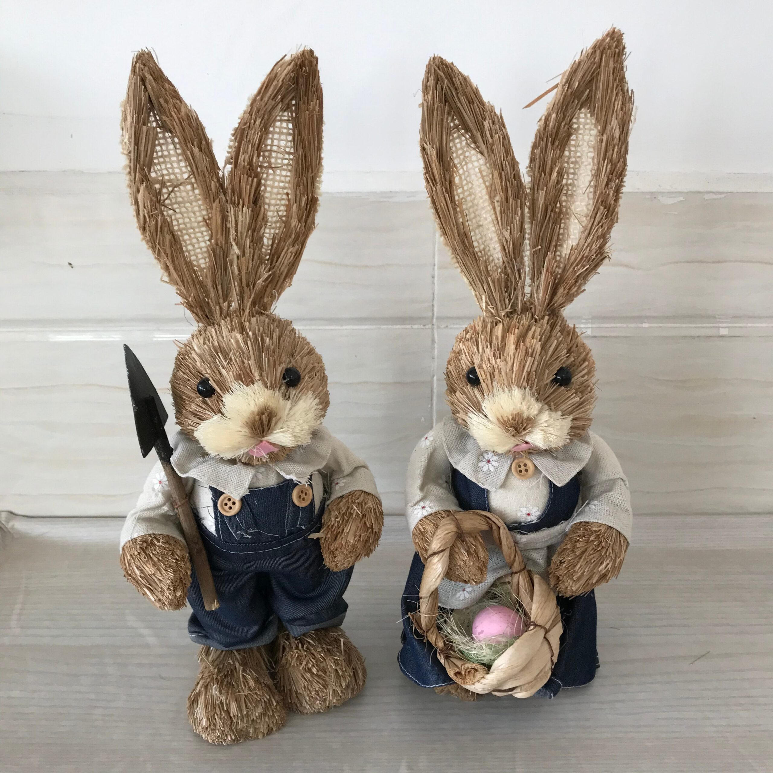 Saman tavşan lacivert Denim, pencere s&uuml;sleri, yılbaşı hediyeleri, paskalya s&uuml;sleri