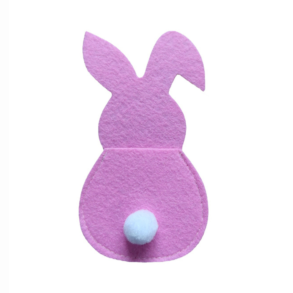 4 adet paskalya tavşanı ke&ccedil;e &ccedil;atal bı&ccedil;ak kabı &ccedil;anta ev sofra aksesuarları i&ccedil;in mutlu paskalya s&uuml;slemeleri tavşan &ccedil;atal kapak &ccedil;anta masa