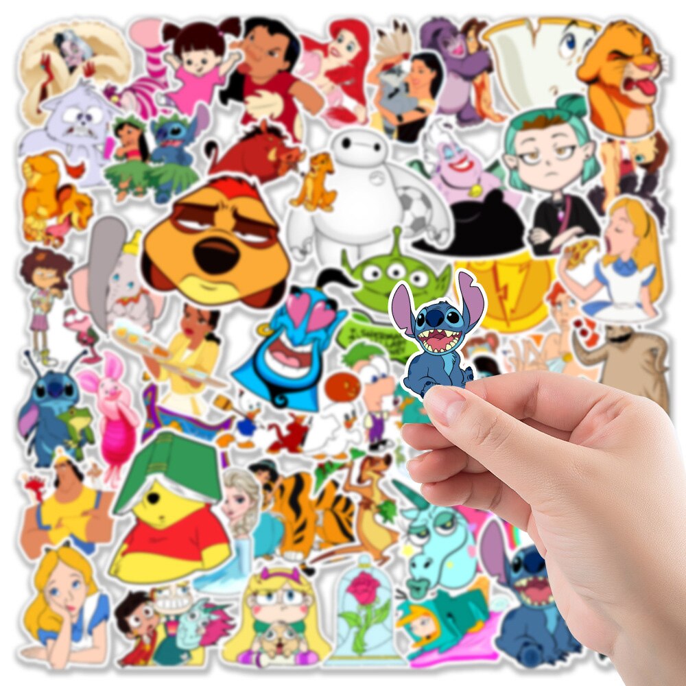 10/30/50 adet Disney klasik Mix karikat&uuml;r Anime &ccedil;ıkartmalar &ccedil;ıkartmaları &ccedil;ocuk oyuncak DIY diz&uuml;st&uuml; bilgisayar gitar telefon bagaj araba sevimli Graffiti Sticker