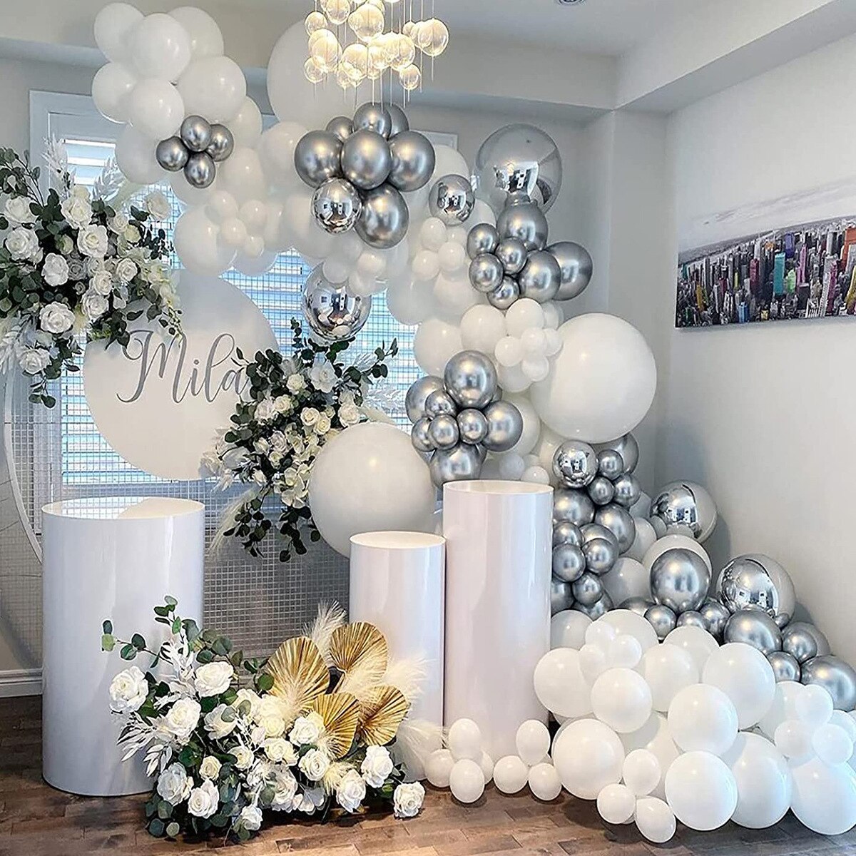 Macaron pembe balon &ccedil;elenk kemer karşılama bebek duş sevgililer g&uuml;n&uuml; doğum g&uuml;n&uuml; partisi d&uuml;ğ&uuml;n dekorasyon annianniire lateks balon