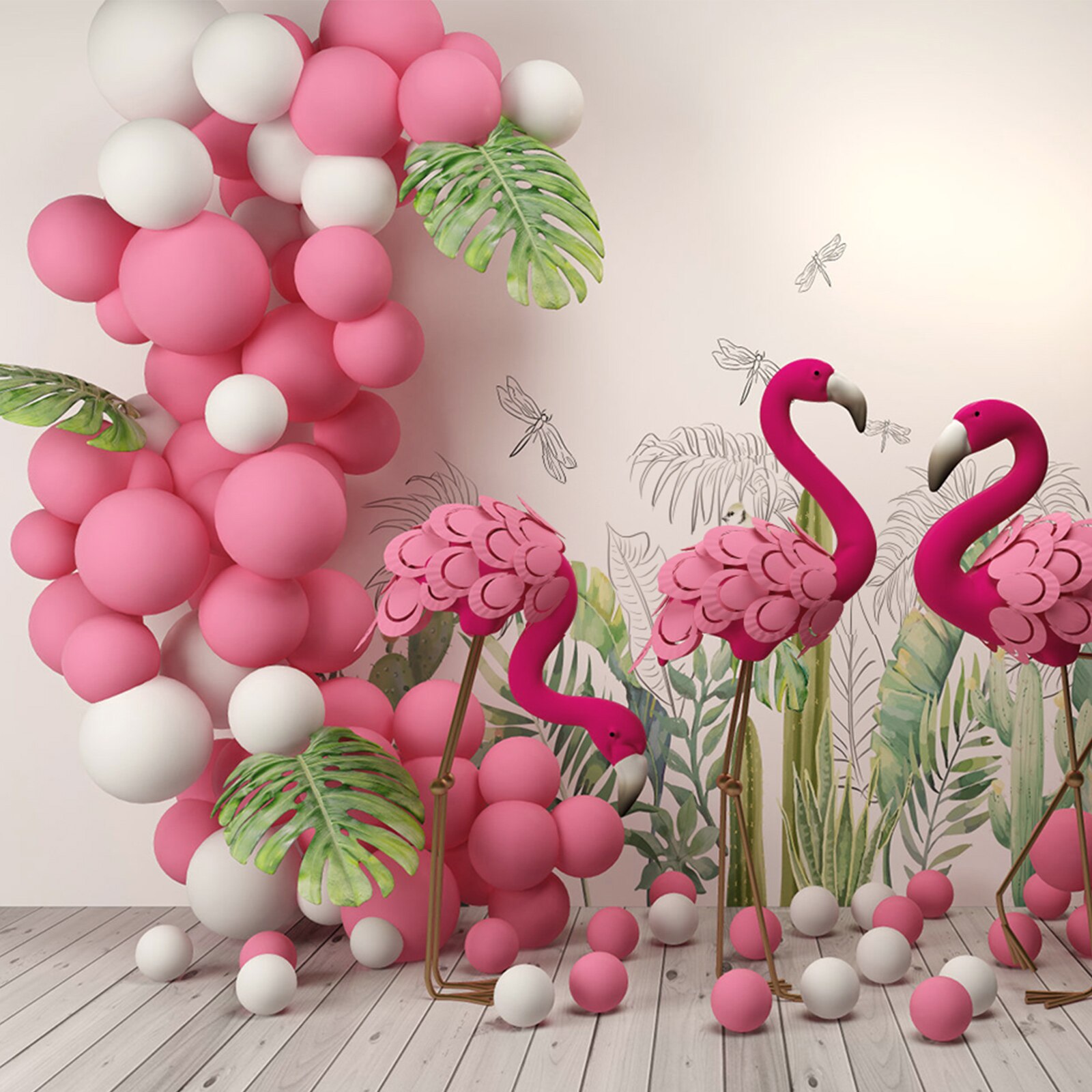 Macaron pembe balon &ccedil;elenk kemer karşılama bebek duş sevgililer g&uuml;n&uuml; doğum g&uuml;n&uuml; partisi d&uuml;ğ&uuml;n dekorasyon annianniire lateks balon