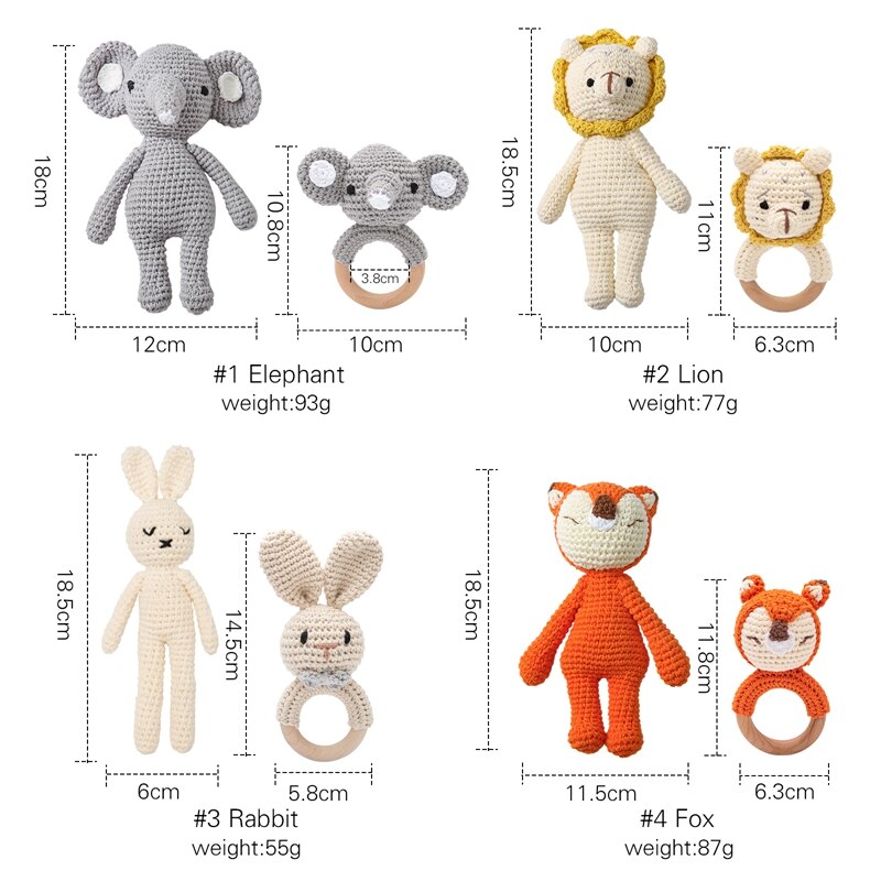 Baby Toy Crochet Qnimal Toys Animal Doll Animal Crochet Rattle Toy Crib Product Baby Comfort Toy Baby Gift Crib Decoration Baby Toy Crochet Qnimal Toys Animal Doll Animal Crochet Rattle Toy Crib Product Baby Comfort Toy Baby Gift Crib Decoration