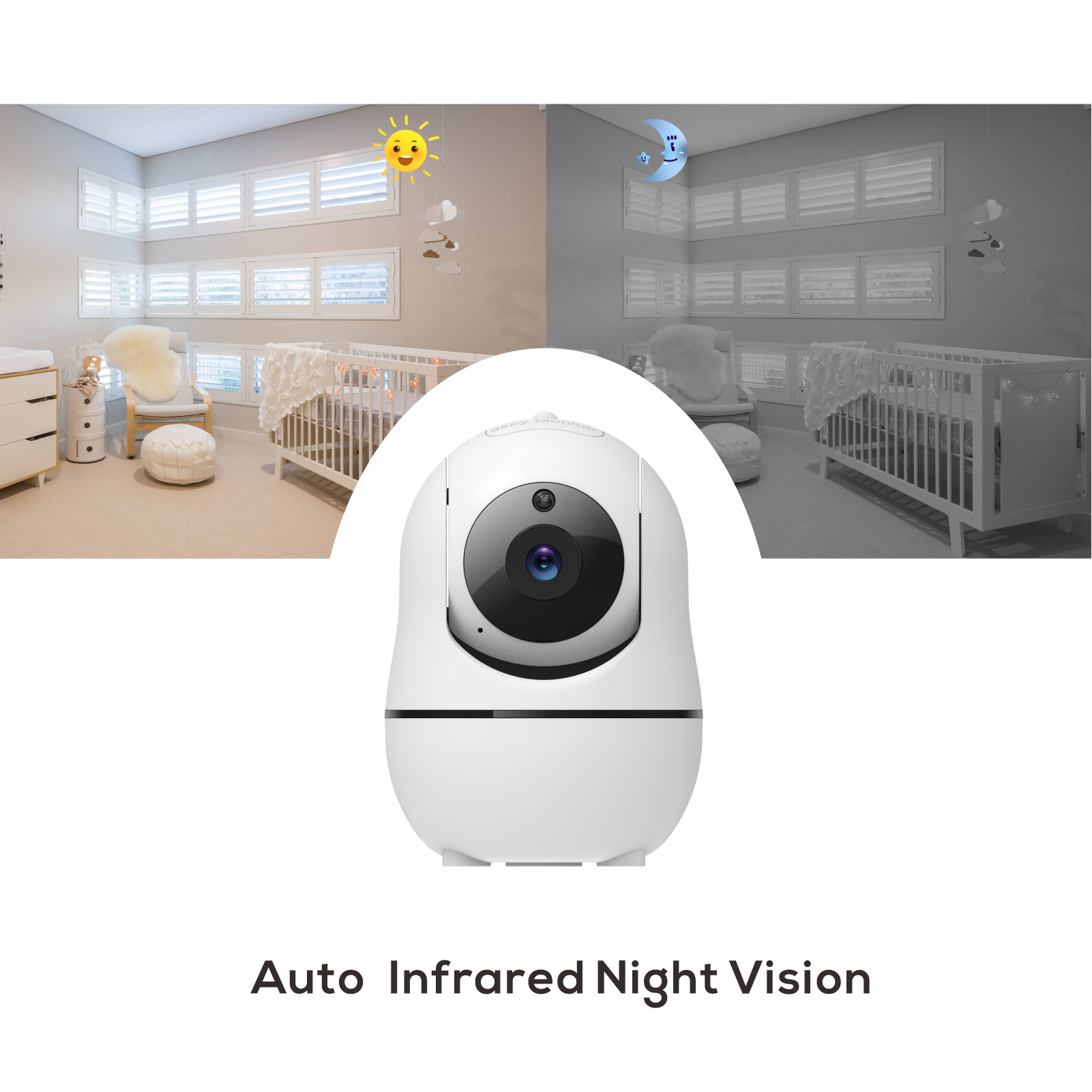 New 5 inch Video Baby Monitor with Camera and Audio, 4X Zoom, 22Hrs Battery, 1000ft Range 2-Way Audio Temperature Sensor Lullaby New 5 inch Video Baby Monitor with Camera and Audio, 4X Zoom, 22Hrs Battery, 1000ft Range 2-Way Audio Temperature Sensor Lullaby