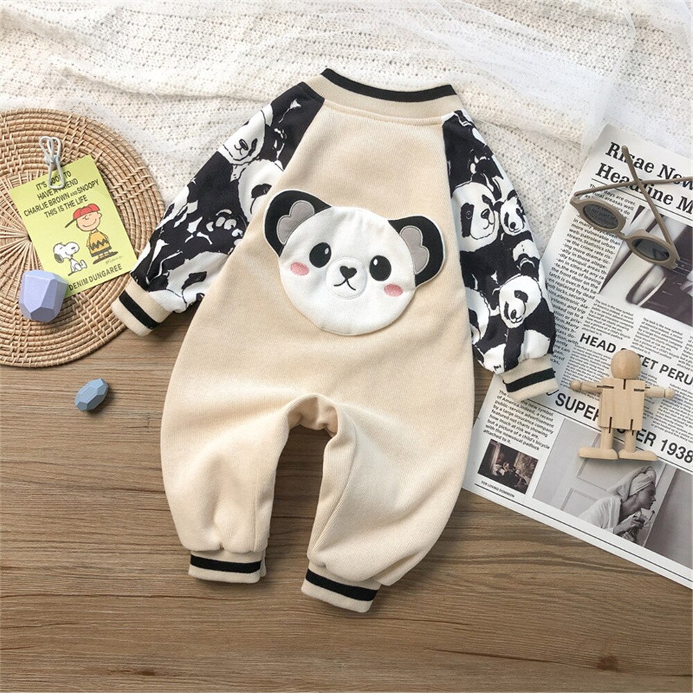 Autumn Winter Baby Clothing Dog Printed Baby Rompers Baby Boy Clothes Zipper Newborns cute Infant Jumpsuit Cartoon Kids Costume Autumn Winter Baby Clothing Dog Printed Baby Rompers Baby Boy Clothes Zipper Newborns cute Infant Jumpsuit Cartoon Kids Costume