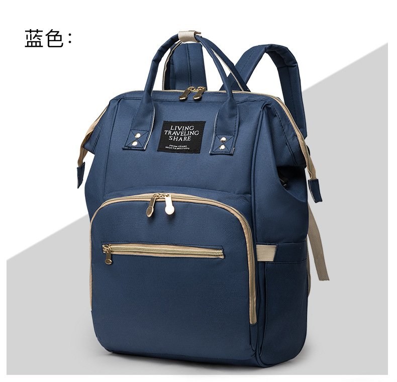 Anti Wet and Dry Separation Mummy Bag Large-capacity Baby Mama Expecting Bag USB Interface Multi-functional Thermal Insulation