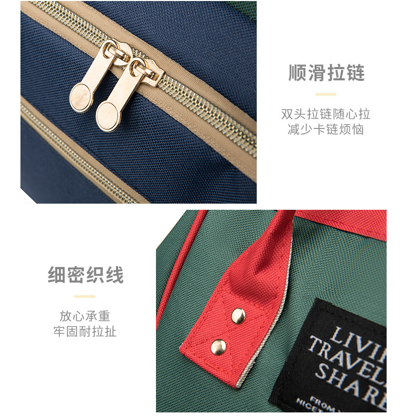 Anti Wet and Dry Separation Mummy Bag Large-capacity Baby Mama Expecting Bag USB Interface Multi-functional Thermal Insulation