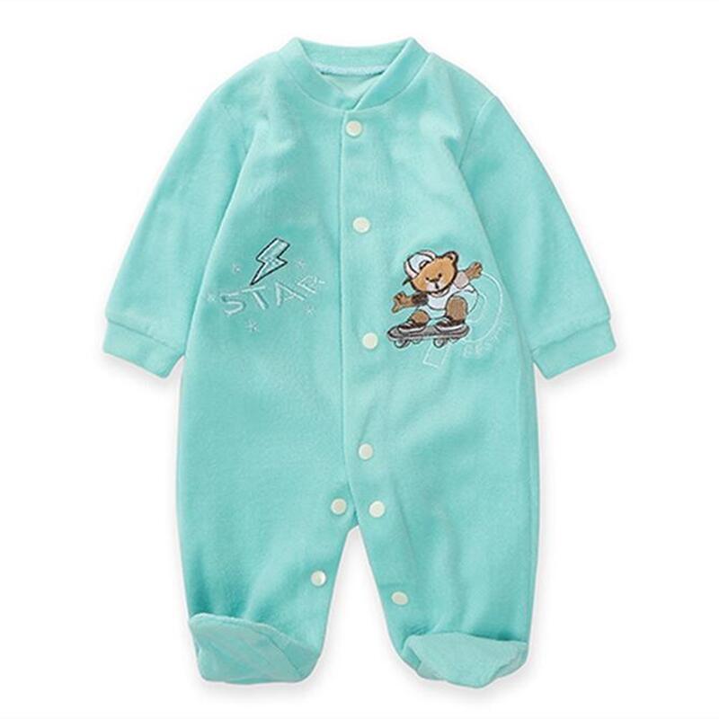 2023 Spring and Autumn Baby Bear Lamb Velvet Bodysuits & One-Pieces baby Boys Clothes Infants Plus Velvet Outing Clothes 2023 Spring and Autumn Baby Bear Lamb Velvet Bodysuits & One-Pieces baby Boys Clothes Infants Plus Velvet Outing Clothes