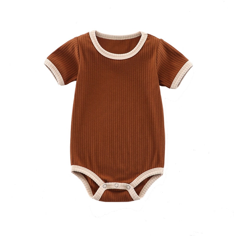 Summer Newborn Baby Romper Ribbed Infant Cotton Short Sleeve Body Suit Boy Girl Claasic Jumpsuits Baby Clothes 0-12M Summer Newborn Baby Romper Ribbed Infant Cotton Short Sleeve Body Suit Boy Girl Claasic Jumpsuits Baby Clothes 0-12M