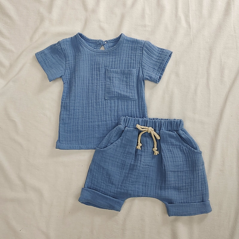 Organic Cotton Baby Clothes Set Summer Casual Tops Shorts For Boys Girls Set Unisex Toddlers 2 Pieces Kids Baby Outifs Clothing Organic Cotton Baby Clothes Set Summer Casual Tops Shorts For Boys Girls Set Unisex Toddlers 2 Pieces Kids Baby Outifs Clothing