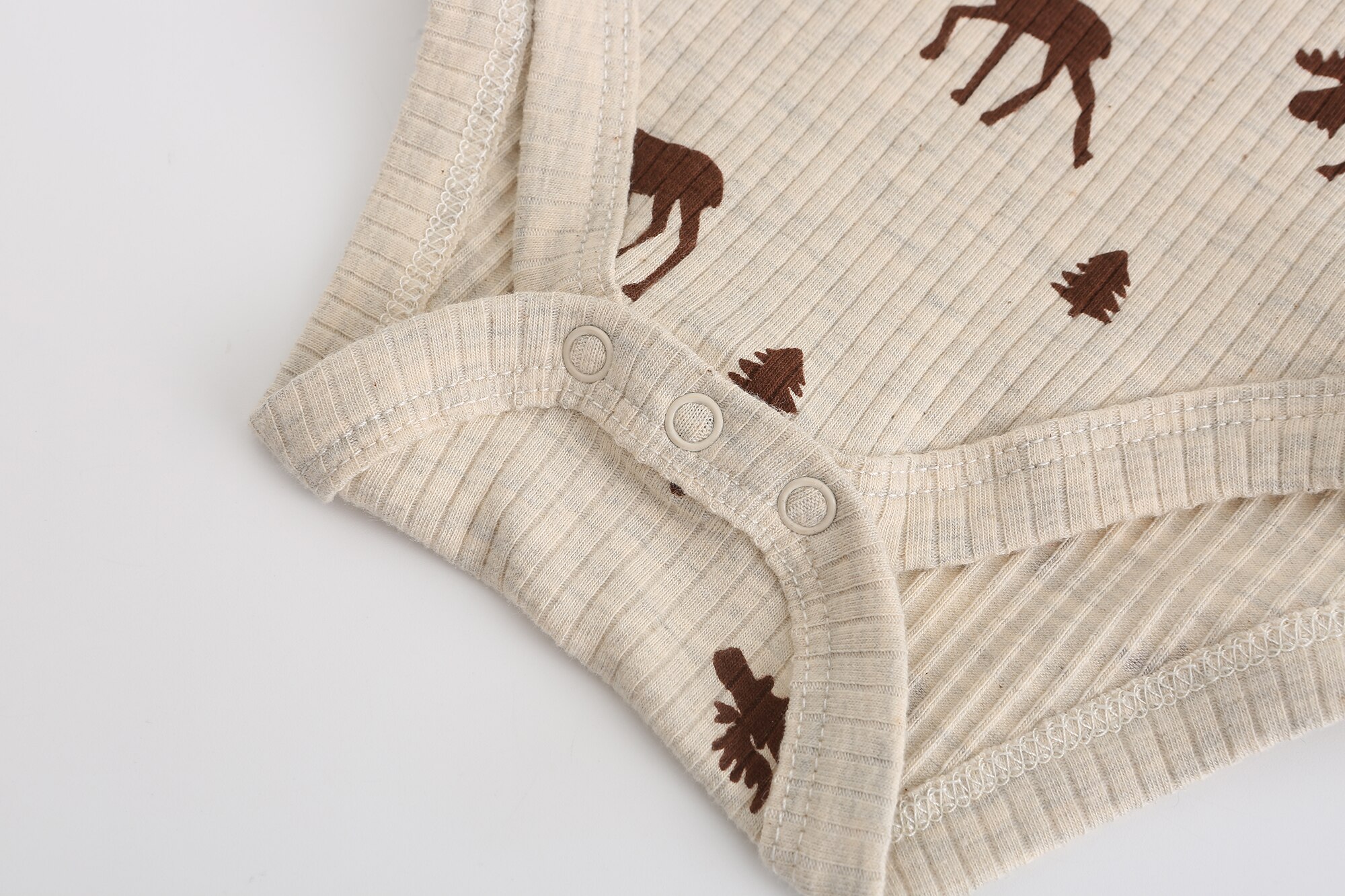 New Born Bodysuits 2023 Unisex 5Pieces Baby Girl Clothes Solid Color Cotton Baby Boy Clothes Set Cartoon Print Summer Bebes