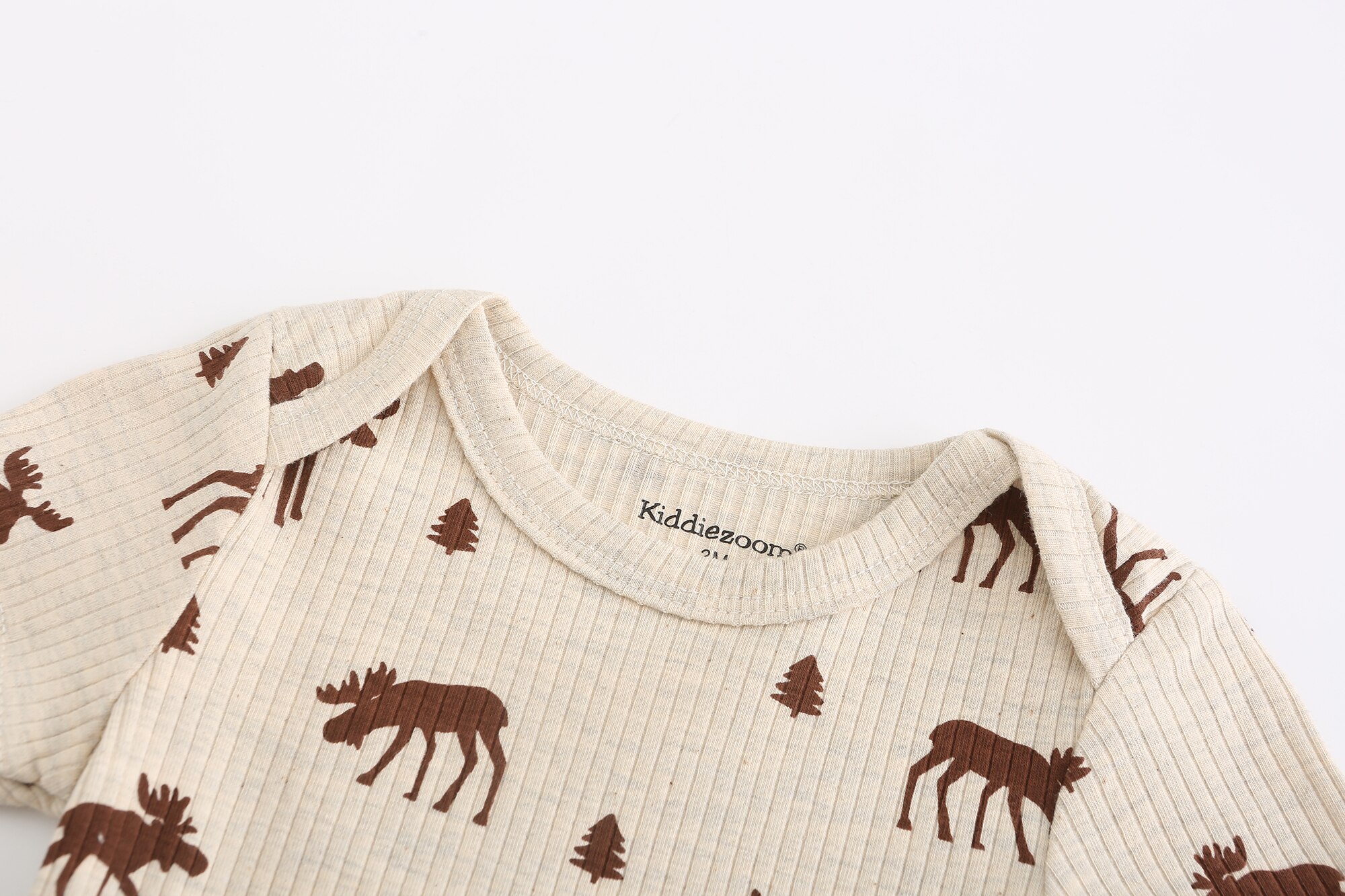 New Born Bodysuits 2023 Unisex 5Pieces Baby Girl Clothes Solid Color Cotton Baby Boy Clothes Set Cartoon Print Summer Bebes