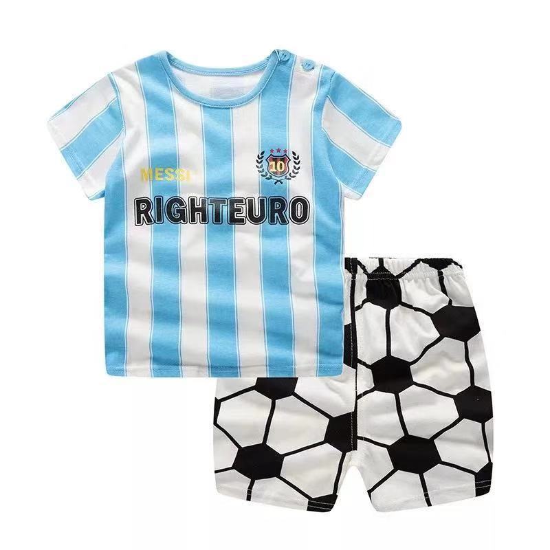 Baby Boys Girls Cartoon 100% Cotton Kids T-Shirt Shorts 2PCS Outfits Summer Newborn Short Sleeve Children T-shirts Sets Clothes