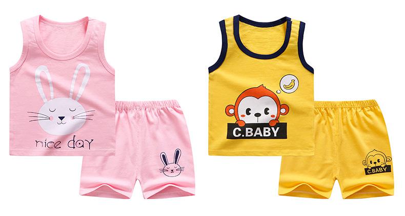 Baby Boy Clothes Casual Tracksuit  Pure Cotton Clothing Summer Clothes For Babies T-shirts + Pants For Kids Sports Outfit